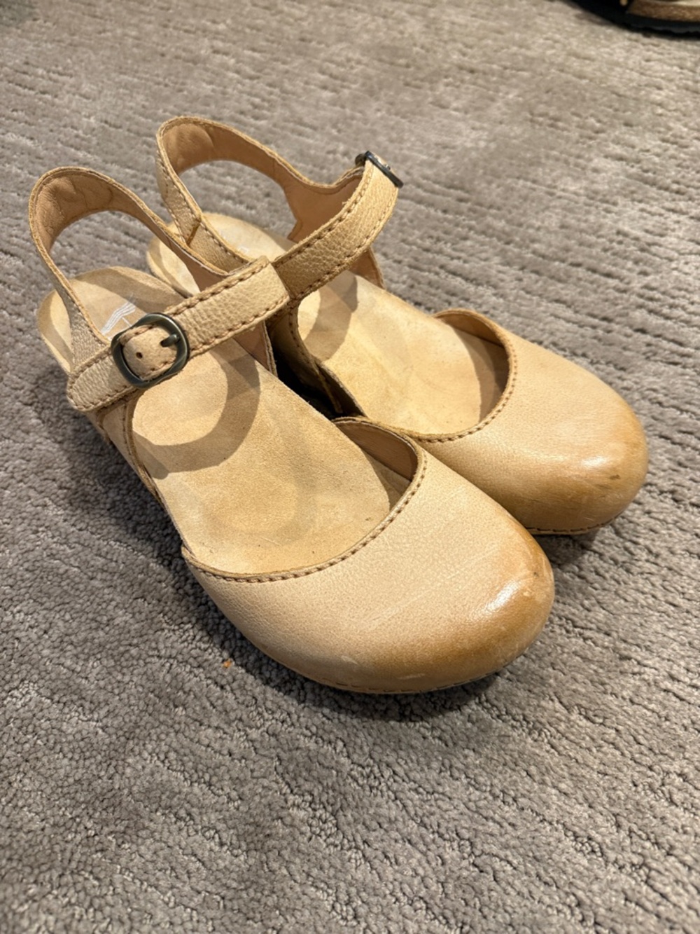 Dansko Tiffani Wedge Mary Jane Strap Shoes size 37 - Picture 2 of 9